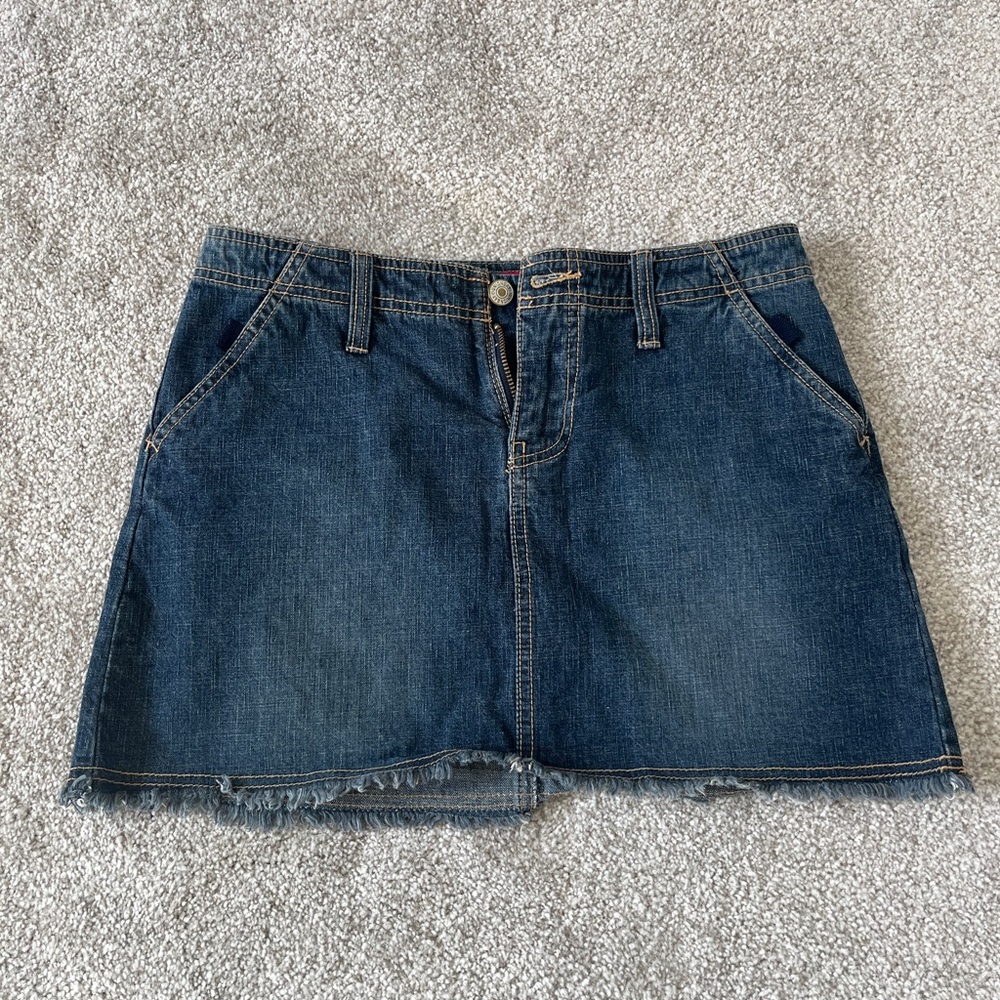 UNIONBAY Dark Blue Denim Mini Skirt